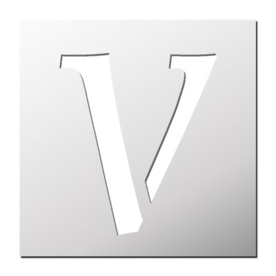 Pochoir Lettre V