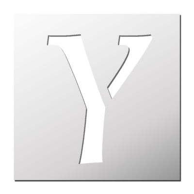 Pochoir Lettre Y