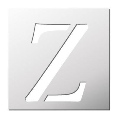 Pochoir Lettre Z
