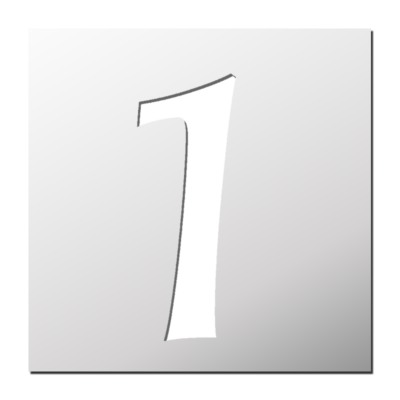 Pochoir Chiffre 1