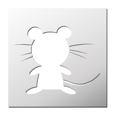 Pochoir Souris