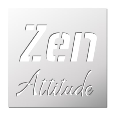 Pochoir Zen Attitude