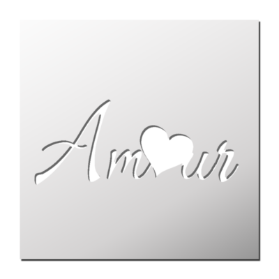 Pochoir Amour