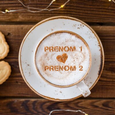 Pochoir Café Prénoms