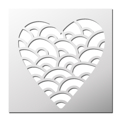 Pochoir Coeur