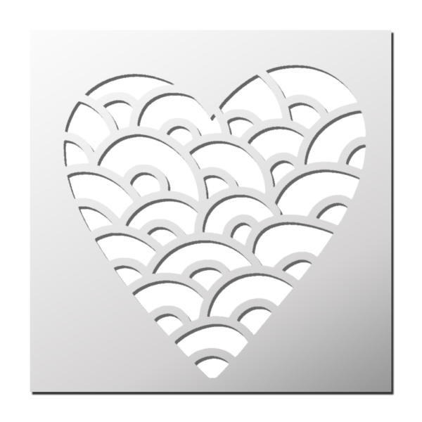 Pochoir Coeur