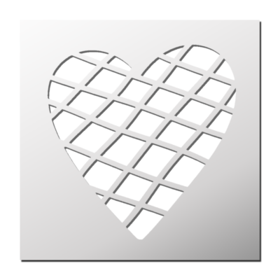 Pochoir Coeur Mosaïque