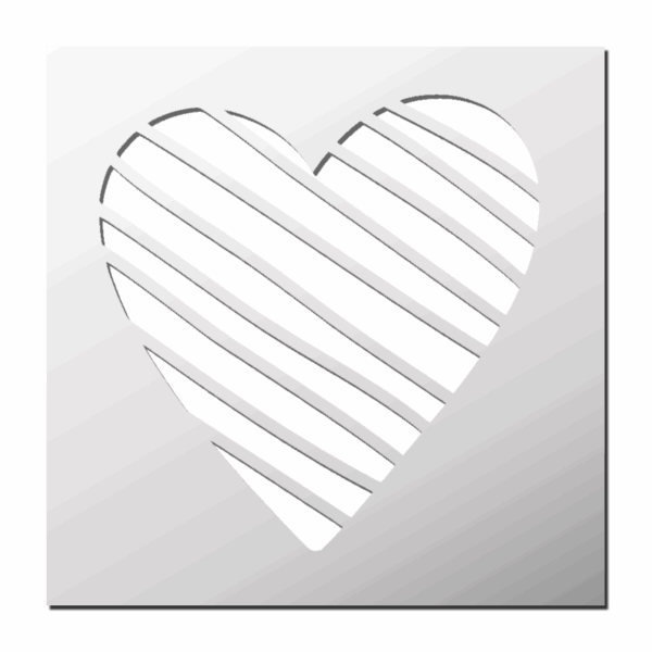 Pochoir Coeur Zèbre
