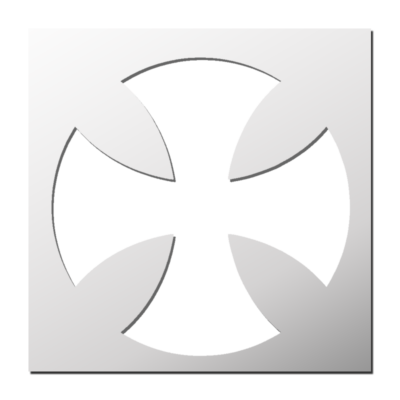 Pochoir Croix des Templiers