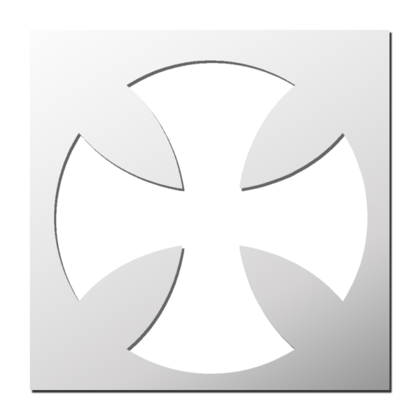 Pochoir Croix des Templiers