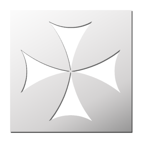 Pochoir Croix Templier