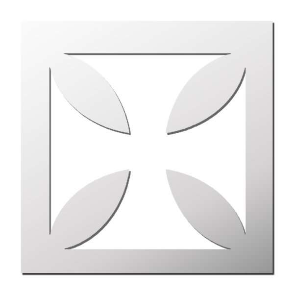 Pochoir Croix Templière