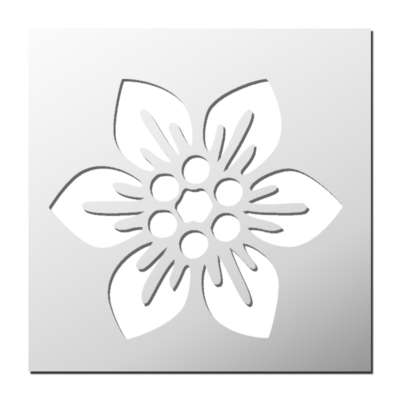 Pochoir Fleur
