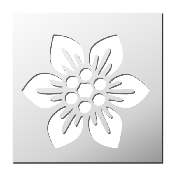 Pochoir Fleur