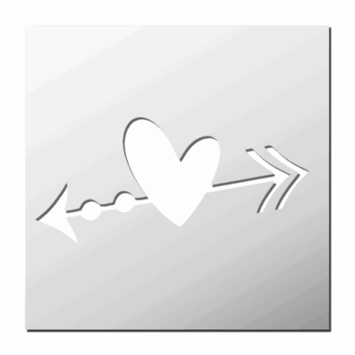 Pochoir Flèche Coeur