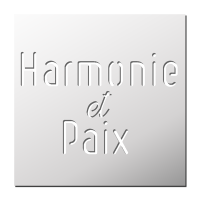 Pochoir Harmonie et Paix