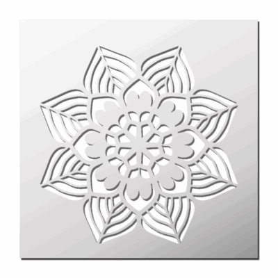Pochoir Mandala Fleur