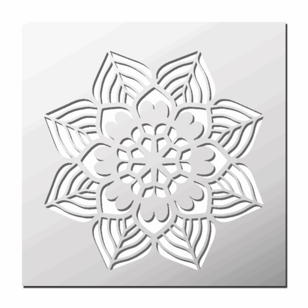 Pochoir Mandala Fleur