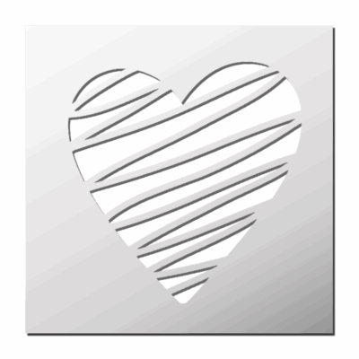 Pochoir Coeur