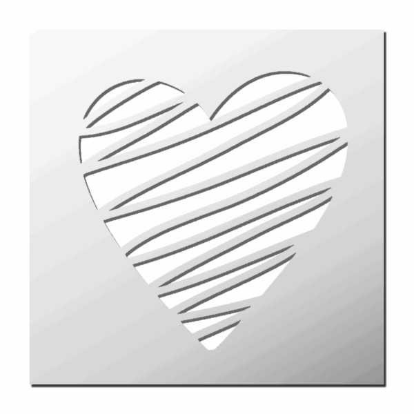 Pochoir Coeur