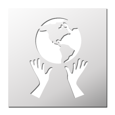 Pochoir Protéger la Terre