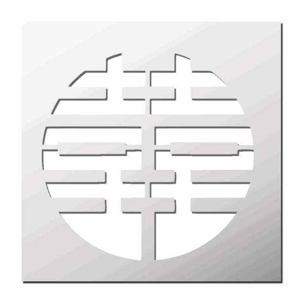 Pochoir Symbole Chinois Double Bonheur