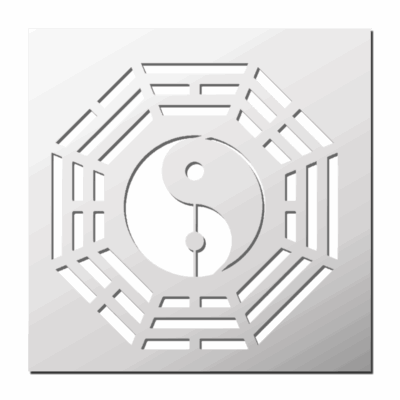 Pochoir Symbole Yin et Yang