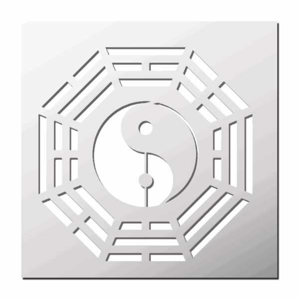 Pochoir Symbole Yin et Yang