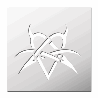 Pochoir Coeur Diable