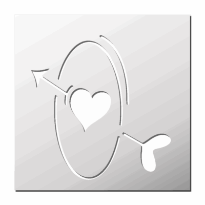 Pochoir Flèche Coeur