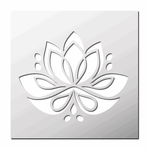 Pochoir Fleur de Lotus