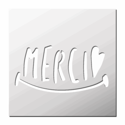 Pochoir Merci