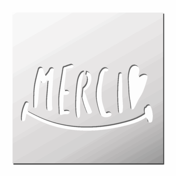 Pochoir Merci