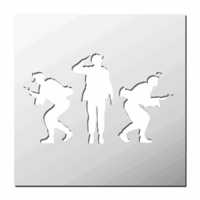 Pochoir Militaires