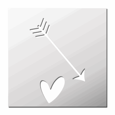 Pochoir Motif Flèche Coeur