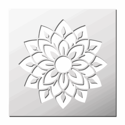 Pochoir Mandala Fleur