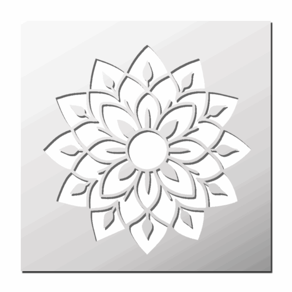 Pochoir Mandala Fleur