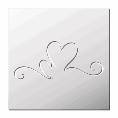 Pochoir Ornement Coeur