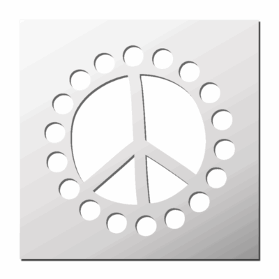Pochoir Peace and Love