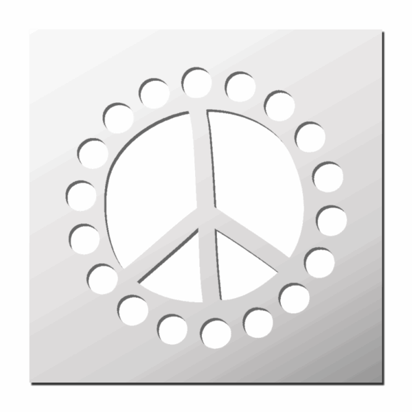 Pochoir Peace and Love