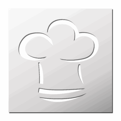 Pochoir Toque Chef de cuisine