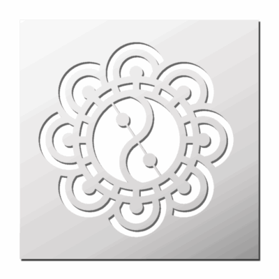 Pochoir Yin Yang