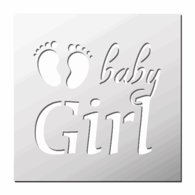 Pochoir Baby Girl