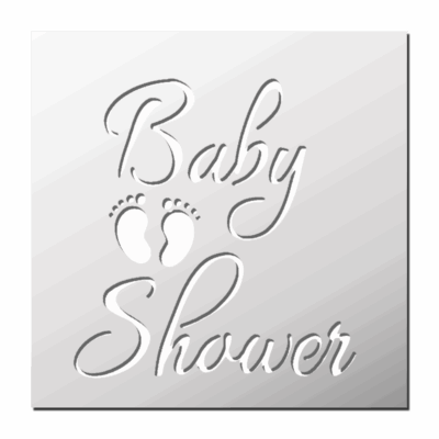 Pochoir Baby Shower