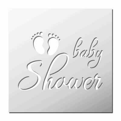 Pochoir Baby Shower
