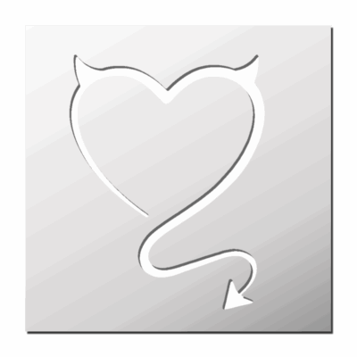 Pochoir Coeur Démon