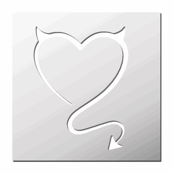 Pochoir Coeur Démon