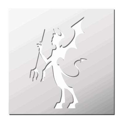 Pochoir Démon