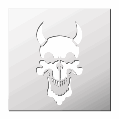 Pochoir Diable Tête de Mort