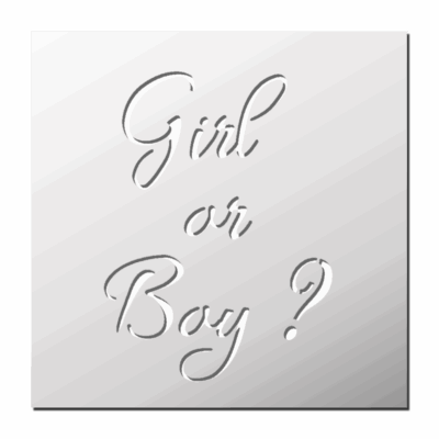 Pochoir Girl or Boy ?